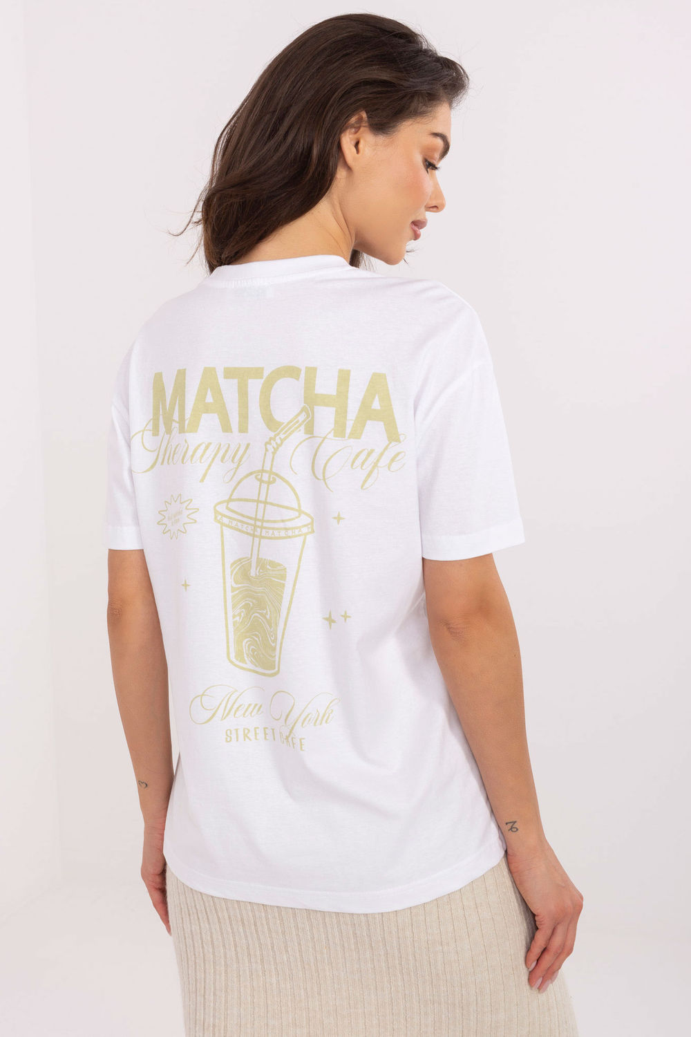 Tshirt Damski Model D12022M02645R White - Sublevel - obrazek 3