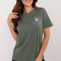 Tshirt Damski Model D12022AC02645F Khaki – Sublevel