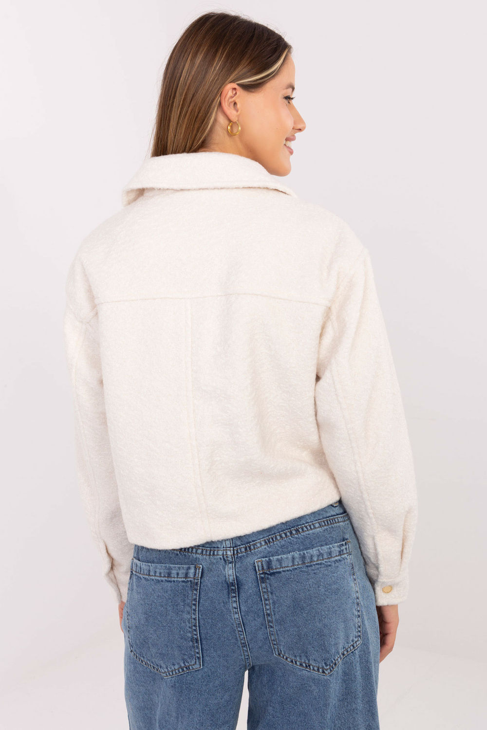 Kurtka Damska Model D46015XB43434A1 Ecru - Sublevel - obrazek 4