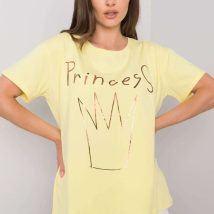 T-shirt Damski Model FA-TS-7121.88P Light Yellow – Fancy