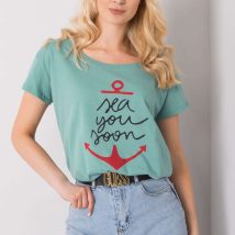 T-shirt Damski Model FA-TS-7196.74P Pistacja – Fancy