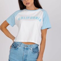 T-shirt Damski Model FA-TS-7708.44 White/Blue – Fancy