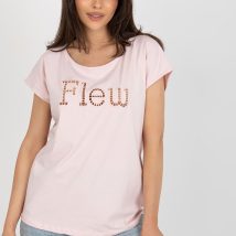 T-shirt Damski Model FA-TS-8515.46 Light Pink – Fancy