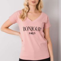 T-shirt Damski Model FA-TS-7161.32P Light Pink – Fancy