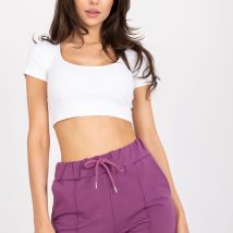 Szorty Damskie Model FA-SN-6283.88P Dark Violet – Fancy