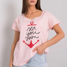T-shirt Damski Model FA-TS-7196.74P Light Pink – Fancy