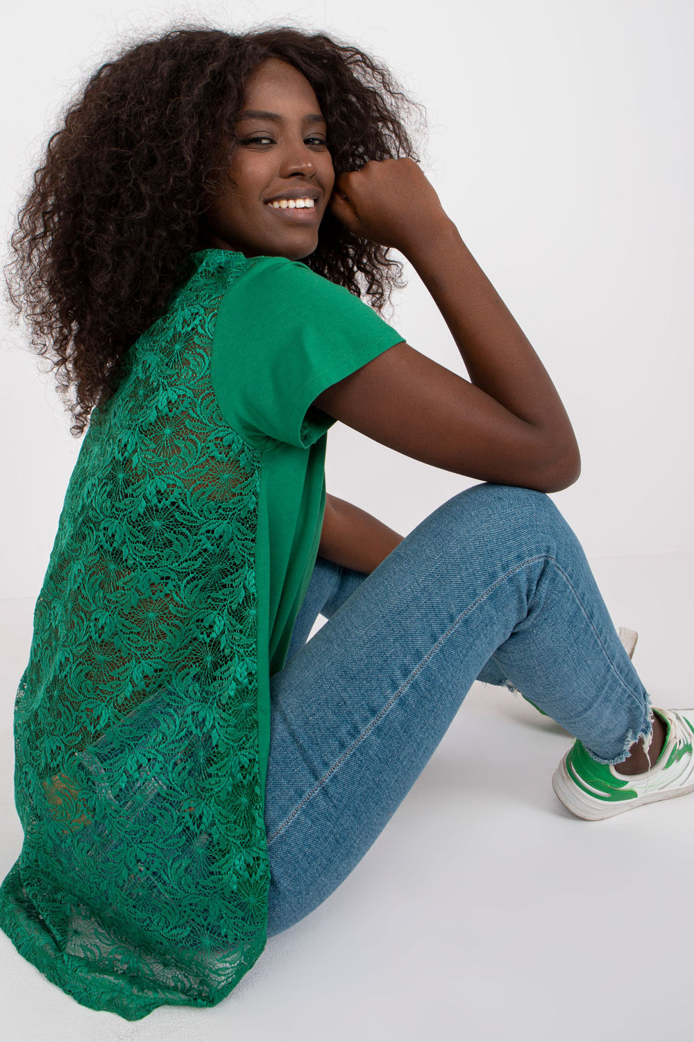 Bluzka Model FA-BZ-7724.92P Dark Green - Fancy - obrazek 3