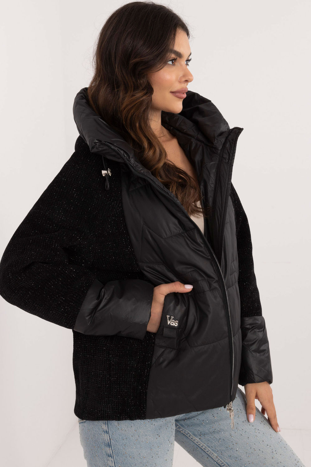 Kurtka Damska Model MBM-KR-SJ218.06 Black - MBM - obrazek 3