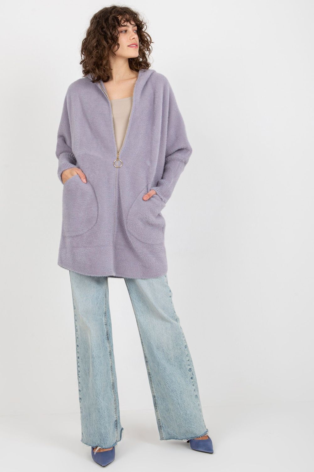 Płaszcz Damski Model MBM-PL-19905-1.96P Light Violet - MBM - obrazek 3