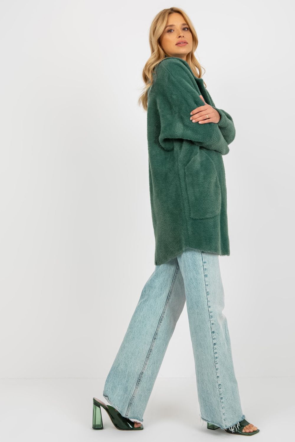 Płaszcz Damski Model MBM-PL-1517.00P Dark Green - MBM - obrazek 5