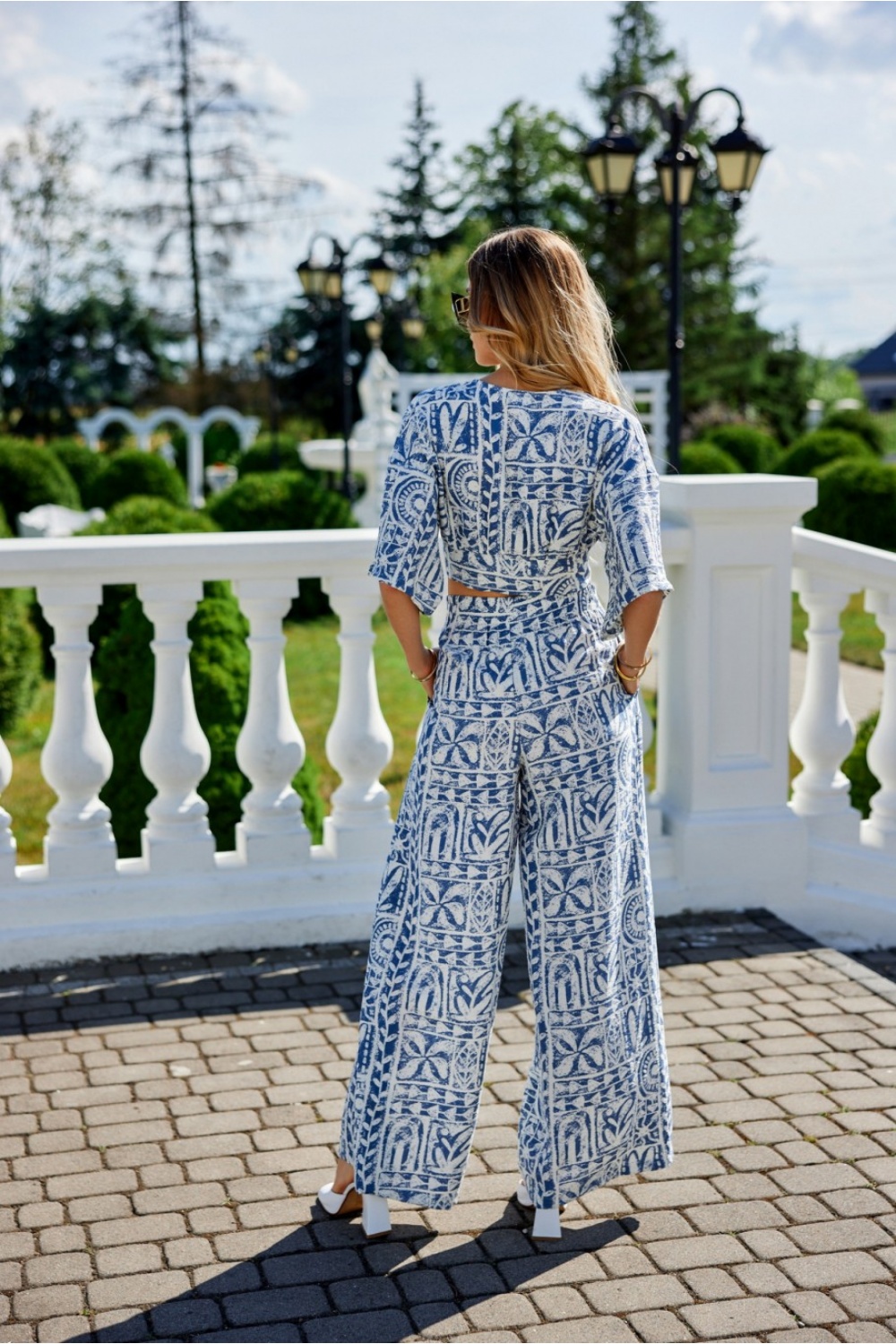 Spodnie Damskie Model Ester SPD0037 W24 Blue - Roco Fashion - obrazek 4