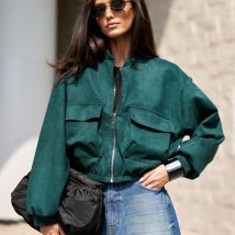 Kurtka Damska Model Vivara BUT KUR0032 Bottle Green – Roco Fashion