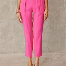 Spodnie Damskie Model AMA 0015 7/8 Amarant – Roco Fashion