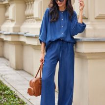 Spodnie Damskie Model Emmy SPD0041 J06 Navy – Roco Fashion