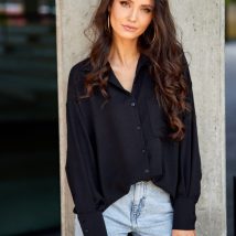 Koszula Damska Model Elisa CZA BLU0192 Black – Roco Fashion
