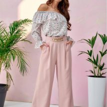 Spodnie Damskie Model ROZ SPD0011 Pink – Roco Fashion