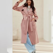 Płaszcz Damski Model Katsy ROZ PLA0041 Pink – Roco Fashion