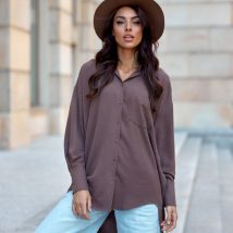 Koszula Damska Model Elisa BRA BLU0192 Brown – Roco Fashion