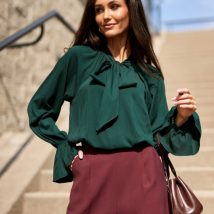 Bluzka Model Isabel BUT BLU0217 Bottle Green – Roco Fashion
