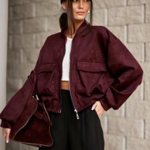 Kurtka Damska Model Vivara BOR KUR0032 Bordo – Roco Fashion