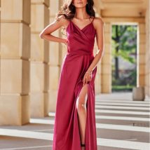 Sukienka Model Salma BOR SUK0462 Bordo – Roco Fashion