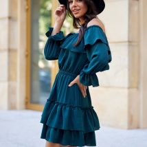 Sukienka Model Morella BUT SUK0491 Bottle Green – Roco Fashion