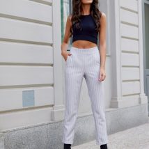 Spodnie Damski Model Madison SZJ SPD0027 Light Grey – Roco Fashion