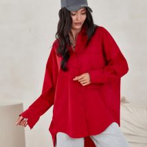 Koszula Damska Model Carolina CZE BLU0155 Red – Roco Fashion