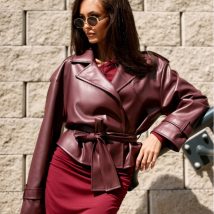 Kurtka Damska Model Lorina BOR KUR0031 Bordo – Roco Fashion