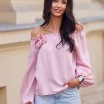 Bluzka Model Marisol ROZ BLU0211 Pink – Roco Fashion
