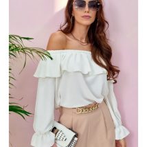 Bluzka Model EKR BLU0116 Ecru – Roco Fashion