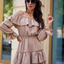 Sukienka Model Morella BEZ SUK0491 Beige – Roco Fashion