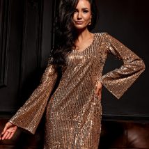 Sukienka Model Ophelia BEZ SUK0501 Beige – Roco Fashion