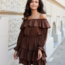 Sukienka Model Morella CBR SUK0491 Dark Brown – Roco Fashion