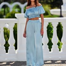 Spodnie Damskie Model Tarifa NIE SPD0035 Blue – Roco Fashion