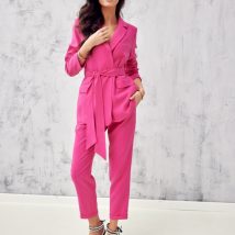 Spodnie Damskie Model AMA 7/8 0016 Amarant – Roco Fashion