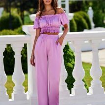 Spodnie Damskie Model Tarifa JAM SPD0035 Violet – Roco Fashion