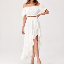 Spódnica Komplet Model EKR KOM0006 Ecru – Roco Fashion