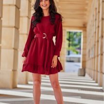 Sukienka Model Sintra BOR SUK0498 Bordo – Roco Fashion