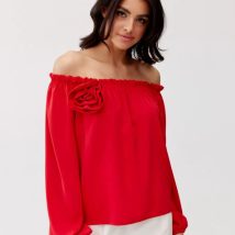 Bluzka Model Rosie CZE BLU0180 Red – Roco Fashion