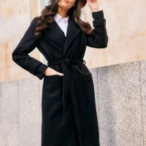 Płaszcz Damski Model Sovan CZA PLA0035 Black – Roco Fashion