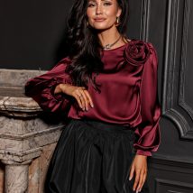 Bluzka Model Evelyn BOR BLU0194 Bordo – Roco Fashion