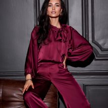 Bluzka Model Ann BOR BLU0196 Bordo – Roco Fashion