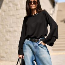 Bluzka Model Camila CZA BLU0218 Black – Roco Fashion
