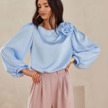 Bluzka Model Evelyn BLE BLU0194 Blue – Roco Fashion