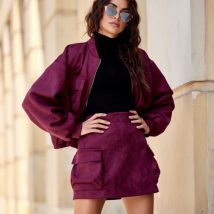Spódnica Model Taormina BOR SPO0049 Bordo – Roco Fashion