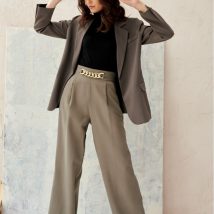 Spodnie Damskie Model KHK 0011 Khaki – Roco Fashion