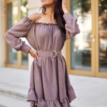Sukienka Model Chiara CAP SUK0499 Cappuccino – Roco Fashion