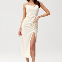 Sukienka Model Maribel BEJ SUK0480 Light Beige – Roco Fashion