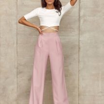 Spodnie Damskie Model ROZ SPD0025 Pink – Roco Fashion